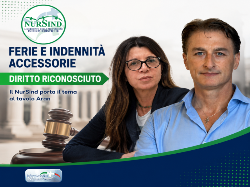 Ferie e indennità accessorie, il NurSind vince: la partita ora si sposta all’Aran